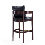 Ritz Barstool in Black and Dark Walnut BS013-BK Manhattan Comfort