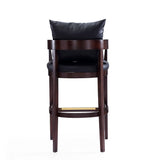 Ritz Barstool in Black and Dark Walnut BS013-BK Manhattan Comfort