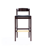 Klismos Barstool in Black and Dark Walnut BS014-BK Manhattan Comfort