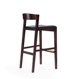 Klismos Barstool in Black and Dark Walnut BS014-BK Manhattan Comfort