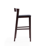 Klismos Barstool in Black and Dark Walnut BS014-BK Manhattan Comfort