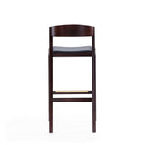 Klismos Barstool in Black and Dark Walnut BS014-BK Manhattan Comfort