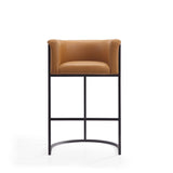 Cosmopolitan Barstool in Camel and Black BS015-CL Manhattan Comfort