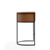 Cosmopolitan Barstool in Camel and Black BS015-CL Manhattan Comfort