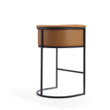 Cosmopolitan Barstool in Camel and Black BS015-CL Manhattan Comfort