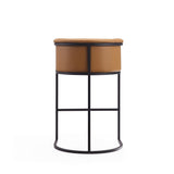 Cosmopolitan Barstool in Camel and Black BS015-CL Manhattan Comfort