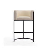 Cosmopolitan Barstool in Cream and Black BS015-CR Manhattan Comfort