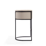 Cosmopolitan Barstool in Cream and Black BS015-CR Manhattan Comfort