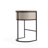 Cosmopolitan Barstool in Cream and Black BS015-CR Manhattan Comfort