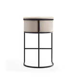 Cosmopolitan Barstool in Cream and Black BS015-CR Manhattan Comfort