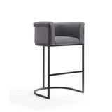 Cosmopolitan Barstool in Grey and Black BS015-GY Manhattan Comfort