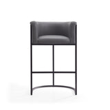 Cosmopolitan Barstool in Grey and Black BS015-GY Manhattan Comfort