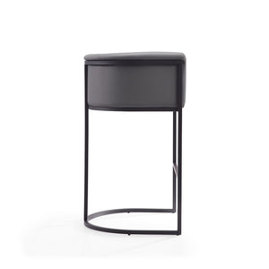 Cosmopolitan Barstool in Grey and Black BS015-GY Manhattan Comfort