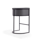 Cosmopolitan Barstool in Grey and Black BS015-GY Manhattan Comfort