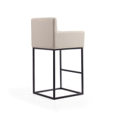 Ambassador Barstool in Cream and Black BS017-CR Manhattan Comfort