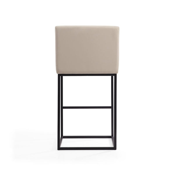 Ambassador Barstool in Cream and Black BS017-CR Manhattan Comfort