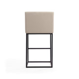 Ambassador Barstool in Cream and Black BS017-CR Manhattan Comfort