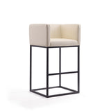 Embassy Barstool in Cream and Black BS018-CR Manhattan Comfort