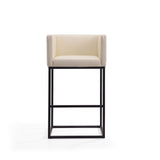 Embassy Barstool in Cream and Black BS018-CR Manhattan Comfort