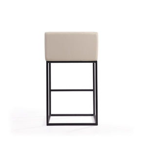 Embassy Barstool in Cream and Black BS018-CR Manhattan Comfort