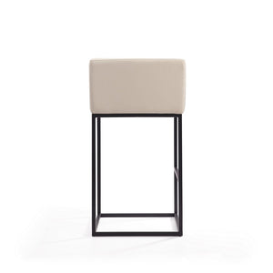 Embassy Barstool in Cream and Black BS018-CR Manhattan Comfort
