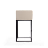 Embassy Barstool in Cream and Black BS018-CR Manhattan Comfort