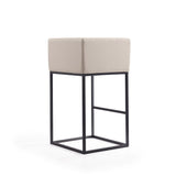 Embassy Barstool in Cream and Black BS018-CR Manhattan Comfort