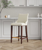 Shubert Barstool in Ivory BS019-IV Manhattan Comfort