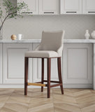 Shubert Barstool in Light Grey BS019-LG Manhattan Comfort