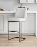 Serena Barstool in White BS020-WH Manhattan Comfort