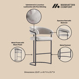 Augusta Barstool in Light Grey BS021-LG Manhattan Comfort