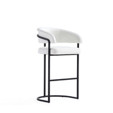 Augusta Barstool in White BS021-WH Manhattan Comfort