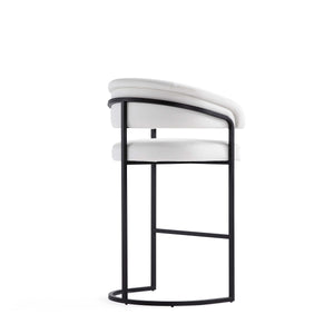 Augusta Barstool in White BS021-WH Manhattan Comfort