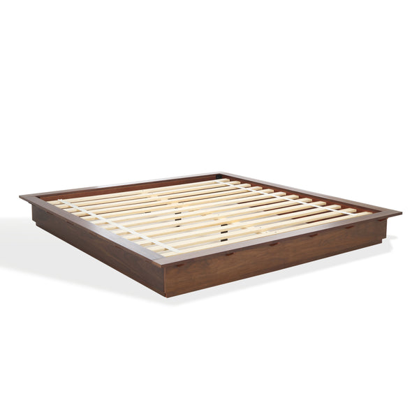 Safavieh Celesia Wood Bed Frame - Elegant Walnut Design For Ultimate Comfort And Timeless Bedroom Style Walnut Wood Bsc2002b-k-3bx