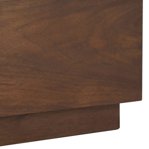 Safavieh Celesia Wood Bed Frame - Elegant Walnut Design For Ultimate Comfort And Timeless Bedroom Style Walnut Wood Bsc2002b-q-3bx