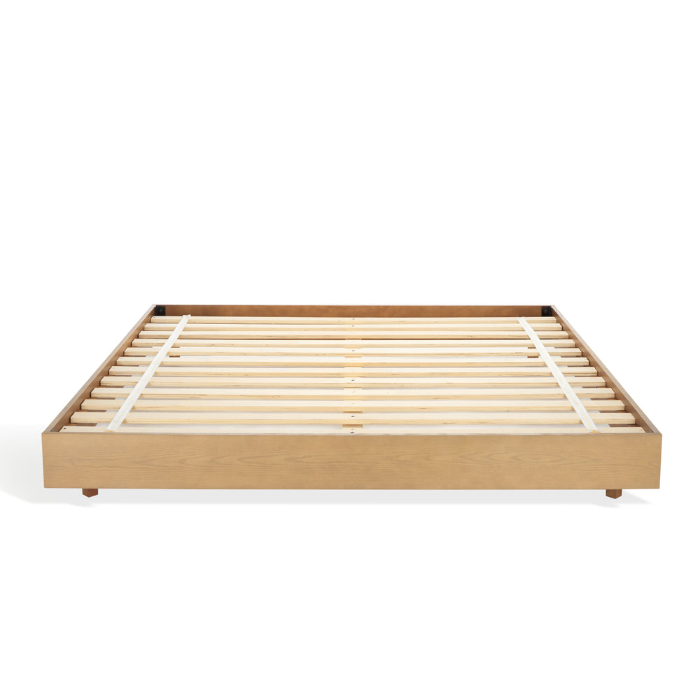 Safavieh Bernadina Wood Bed Frame - Elegant Rustic Design For Ultimate Comfort And Style In Your Bedroom Retreat Natural Wood Bsc2003a-q-3bx