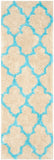 Safavieh Barcelona Shag 319 Hand Tufted  Rug Cream / Blue BSG319K-2