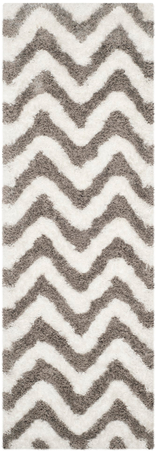 Safavieh Barcelona Shag 320 Hand Tufted  Rug Ivory / Silver BSG320A-2