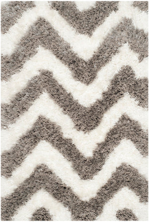 Safavieh Barcelona Shag 320 Hand Tufted  Rug Ivory / Silver BSG320A-2