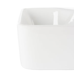 Safavieh FEN Porcelain Ceramic Vessel Sink - Modern 19-Inch Rectangular Design for Elegant Bathrooms & Vanities BSK5400A