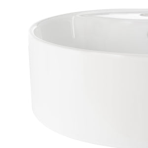 Safavieh BROOK Porcelain Vessel Sink - Elegant 20" Oval Design with Overflow Drain for Modern Bathrooms BSK5401A