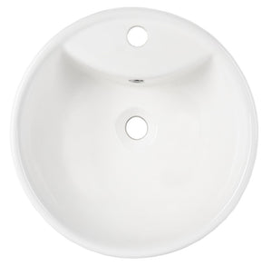 Safavieh KAI Porcelain Ceramic Round Vessel Sink – Elegant 20" Bathroom Sink with Overflow Drain & Durability BSK5403A
