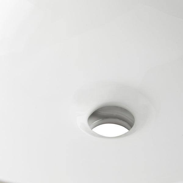 Safavieh NERIDA Porcelain Round Undermount Bathroom Sink - 17-Inch, Modern Design, Easy-Clean Glazed Finish BSK5404A