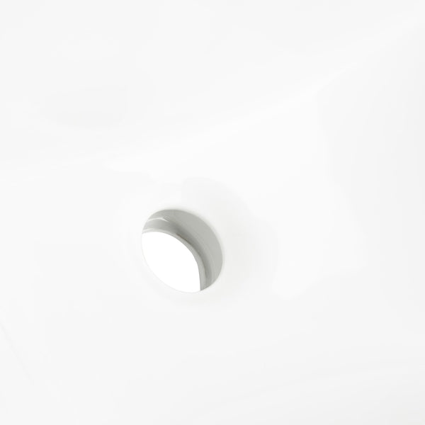 Safavieh SEATON Porcelain Ceramic 18.5" Rectangular Undermount Bathroom Sink with Overflow Drain – Elegant Design! BSK5405A