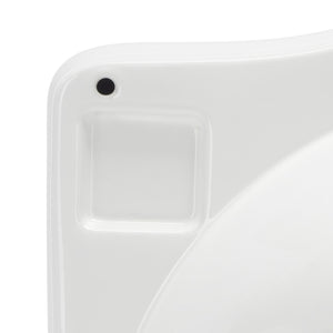 Safavieh Faris 24-inch Square Bathroom Sink Basin With Three Holes - Elegant White Pedestal Design For Your Home White  Bsk5422a