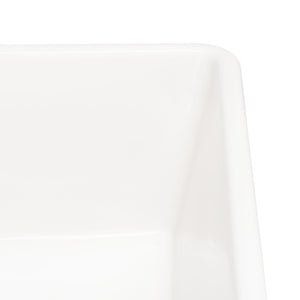Safavieh PIRA Farmhouse Porcelain Ceramic Kitchen Sink – 30" Apron-Front, Durable, Glossy White Design Focal Point BSK6288A