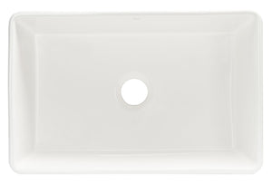 Safavieh PIRA Farmhouse Porcelain Ceramic Kitchen Sink – 30" Apron-Front, Durable, Glossy White Design Focal Point BSK6288A