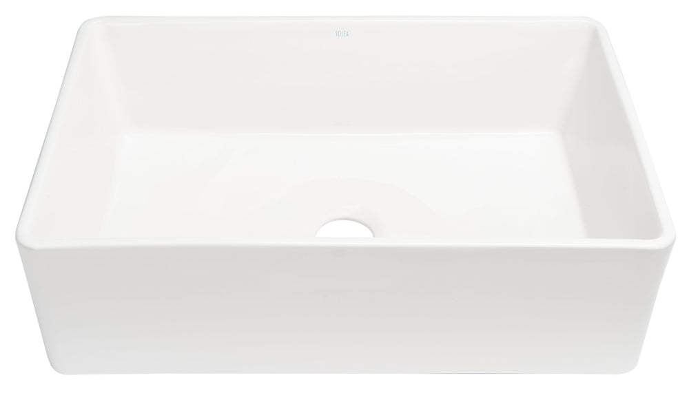 Safavieh PIRA Farmhouse Porcelain Ceramic Sink - Elegant 33" Single-Basin Design for Modern Kitchens & Durability BSK6290A
