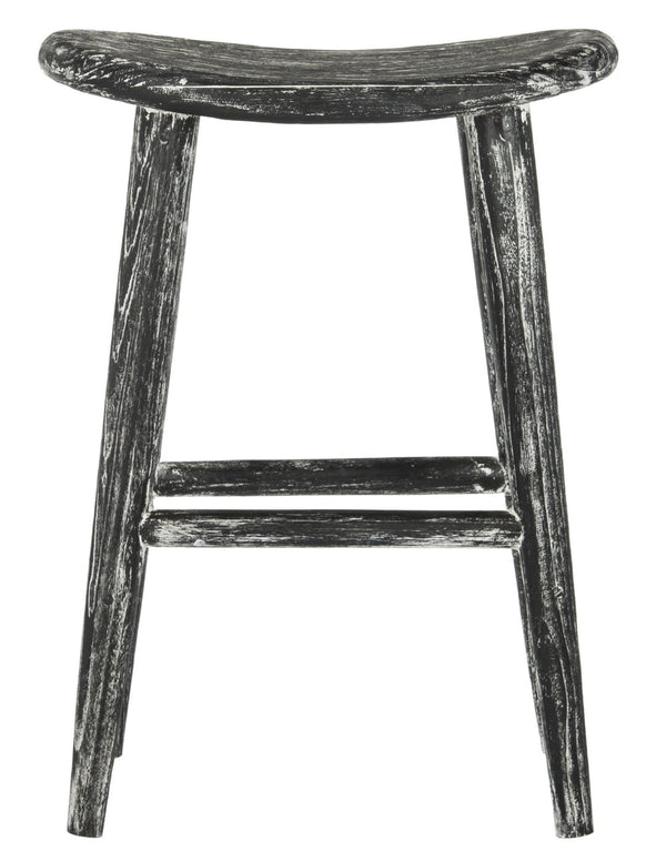 Safavieh Colton Rustic Counter Stool - Wabi Sabi Inspired, Distressed Sungkai Wood, Ideal For Modern Spaces BST1000A