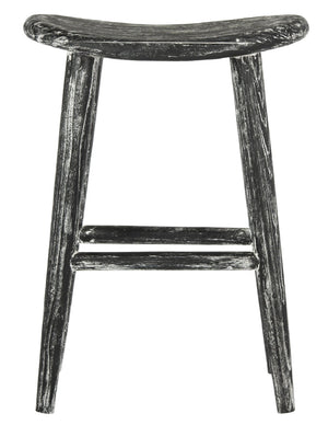 Safavieh Colton Rustic Counter Stool - Wabi Sabi Inspired, Distressed Sungkai Wood, Ideal For Modern Spaces BST1000A